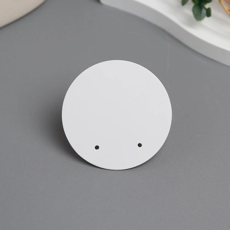 50PCS Round Craft Paper Earrings Display Holder DIY Packages