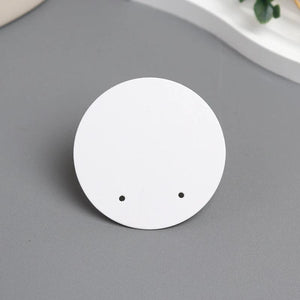 50PCS Round Craft Paper Earrings Display Holder DIY Packages