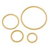 20pcs Stainless Steel Spiral Hoops Twisted Connectors DIY Jewelry Findings