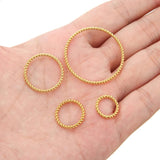 20pcs Stainless Steel Spiral Hoops Twisted Connectors DIY Jewelry Findings