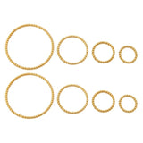 20pcs Stainless Steel Spiral Hoops Twisted Connectors DIY Jewelry Findings