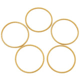 20pcs Stainless Steel Spiral Hoops Twisted Connectors DIY Jewelry Findings