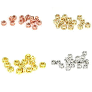 50PCS Stainless Steel Metal Beads for Jewelry Making DIY