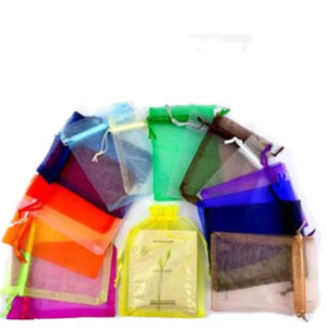 50Pcs Organza Jewelry Bags Wedding Party Gift Pouch 7x9cm