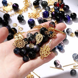 Mixed Glass Beads Metal Pendants Spacer Bead Jewelry Lot DIY Bracelets Necklace