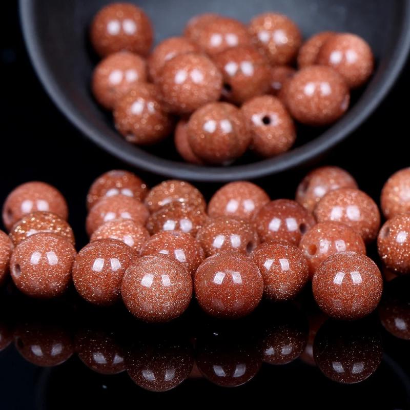 Natural Sand Stone Beads Round Loose Spacer Beads 4/6/8/10/12mm