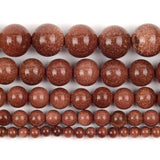 Natural Sand Stone Beads Round Loose Spacer Beads 4/6/8/10/12mm