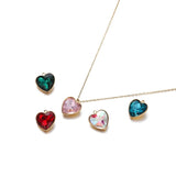 5pcs Zircon Water Drop Stone Pendant DIY Earring Necklaces