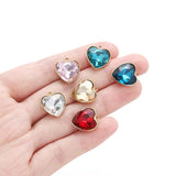 5pcs Zircon Water Drop Stone Pendant DIY Earring Necklaces