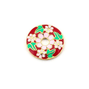 5pcs Sakura Drip Pendants Connectors for Earring DIY Jewelry