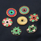5pcs Sakura Drip Pendants Connectors for Earring DIY Jewelry