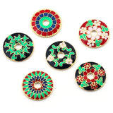 5pcs Sakura Drip Pendants Connectors for Earring DIY Jewelry