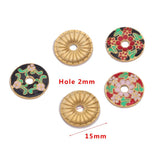 5pcs Sakura Drip Pendants Connectors for Earring DIY Jewelry
