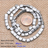 Matte Colourful Hematite Beads Square Spacer Beads for Jewelry Making