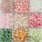 50pcs 10MM Glass Cloud Beads Round Shape Spacer Beads DIY Jewelry Making