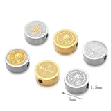 5PCS Stainless Steel Cross Spacer Beads for Bracelet Making DIY Craft 8mm