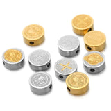 5PCS Stainless Steel Cross Spacer Beads for Bracelet Making DIY Craft 8mm