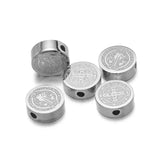 5PCS Stainless Steel Cross Spacer Beads for Bracelet Making DIY Craft 8mm