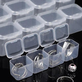 Mini Storage Box Transparent Plastic for Earrings Jewelry Organization