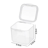 Mini Storage Box Transparent Plastic for Earrings Jewelry Organization