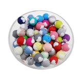 10pc/Lot Valentines Silicone Beads Focal Heart Round for DIY Necklace
