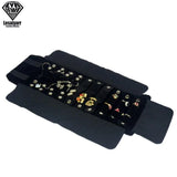 Large Travel Jewelry Roll Bag Necklace Bracelet Storage Case