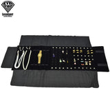 Large Travel Jewelry Roll Bag Necklace Bracelet Storage Case