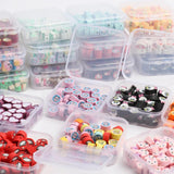 50Pcs Cartoon Animal Polymer Clay Beads Round Loose Beads For Jewelry Making DIY