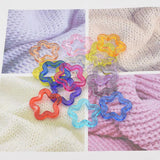 50Pcs Colorful Acrylic Flower Spacer Beads 30MM For Jewelry Making
