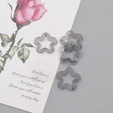 50Pcs Colorful Acrylic Flower Spacer Beads 30MM For Jewelry Making