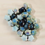 10pcs 17mm Field Snail Stars Ceramic Beads for Jewelry Making