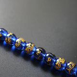 10Pcs Glass Beads Cobalt Dragon Carved 8mm 10mm Jewelry Making