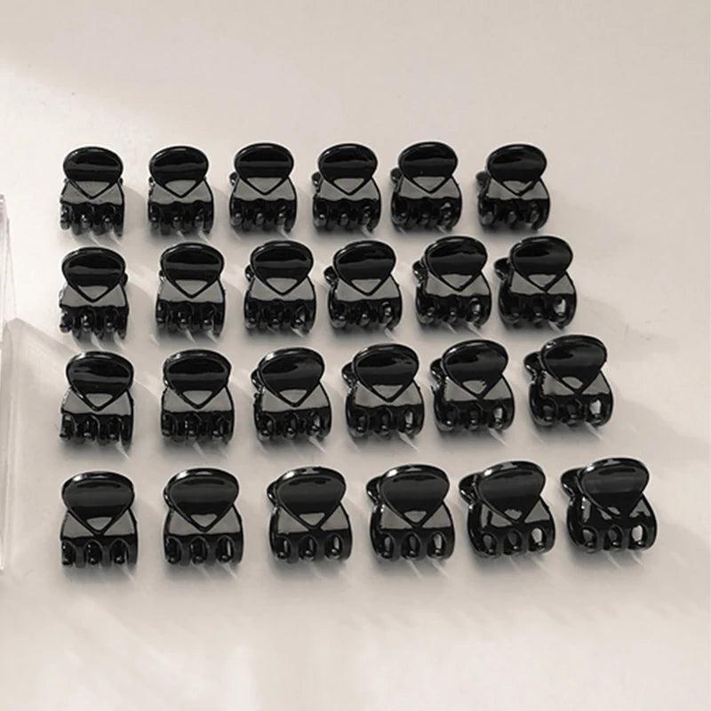 Hair Claw Clips for Women Girls Accessories 1.5cm Brown Transparent