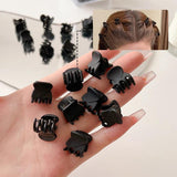 Hair Claw Clips for Women Girls Accessories 1.5cm Brown Transparent