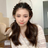 Hair Claw Clips for Women Girls Accessories 1.5cm Brown Transparent