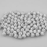 100pcs Clay Rhinestone Disco Ball Beads for Jewelry Making