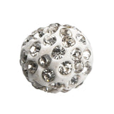 100pcs Clay Rhinestone Disco Ball Beads for Jewelry Making