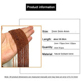 Small Faceted Golden SandStone Beads 2 3 4mm Loose Round for Jewelry Making DIY