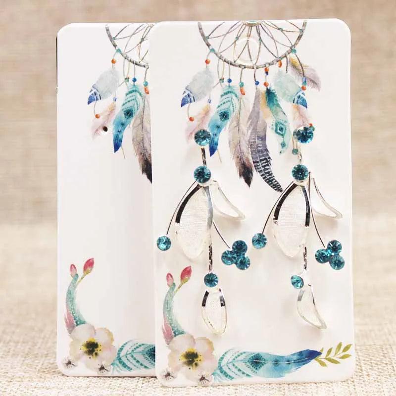 DIY 100PCS Jewelry Set Cards Necklace/Bracelet/Hair Ornaments Display Tag