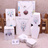 DIY 100PCS Jewelry Set Cards Necklace/Bracelet/Hair Ornaments Display Tag