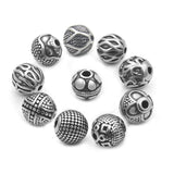 316L Stainless Steel 2.0mm Small Hole Ball Beads Charm Spacer Beads