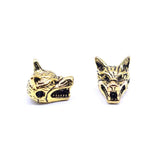 10pcs Animal Style Bracelet Accessories Wolf Head Beads for Jewelry Making DIY
