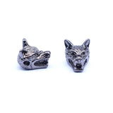 10pcs Animal Style Bracelet Accessories Wolf Head Beads for Jewelry Making DIY