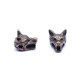 10pcs Animal Style Bracelet Accessories Wolf Head Beads for Jewelry Making DIY
