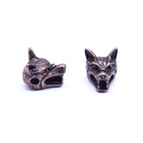 10pcs Animal Style Bracelet Accessories Wolf Head Beads for Jewelry Making DIY