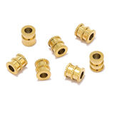 20Pcs Stainless Steel 3mm Big Hole Spacer Tube Beads for Bracelets DIY