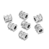20Pcs Stainless Steel 3mm Big Hole Spacer Tube Beads for Bracelets DIY