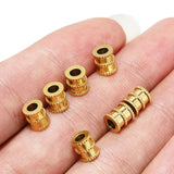 20Pcs Stainless Steel 3mm Big Hole Spacer Tube Beads for Bracelets DIY