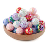 Mermaid Round Acrylic Spacer Beads for DIY Bracelets Necklaces
