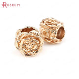 18K Large Hole Beads Crown Charms Pendants for Women